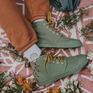 BANGS shoes “sage floral high tops”